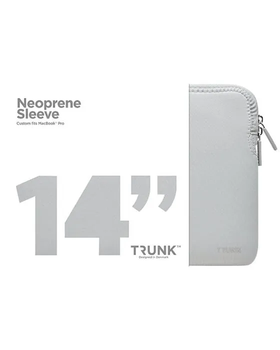TROUCK Neoprène Manches pour ordinateur portable 14 Argent