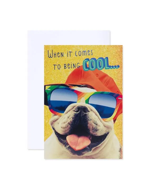 Connexions de la carte d'anniversaire Hallmark - Cool Bulldog