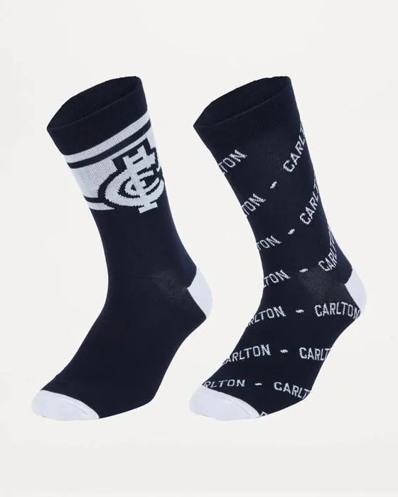 2 Pack Ensemble de chaussettes pour adultes AFL