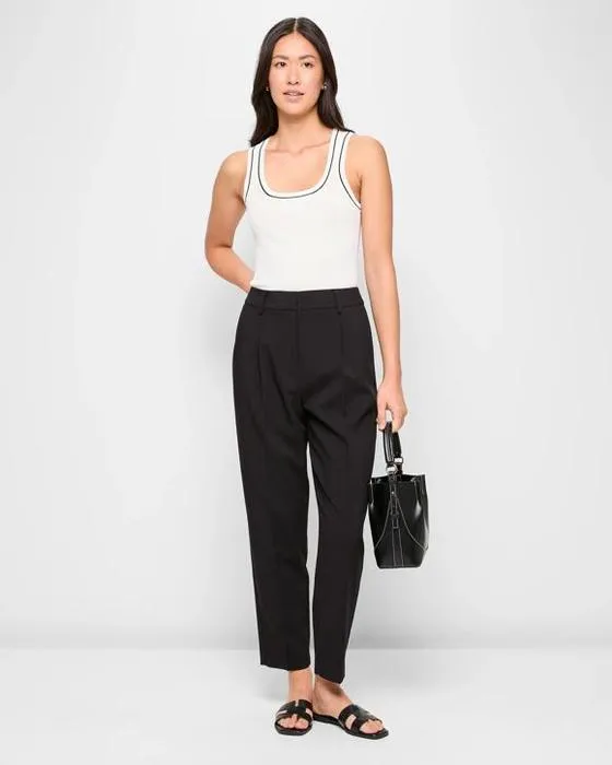 Pantalon de longueur de cheville à ruban classique - Aperçu