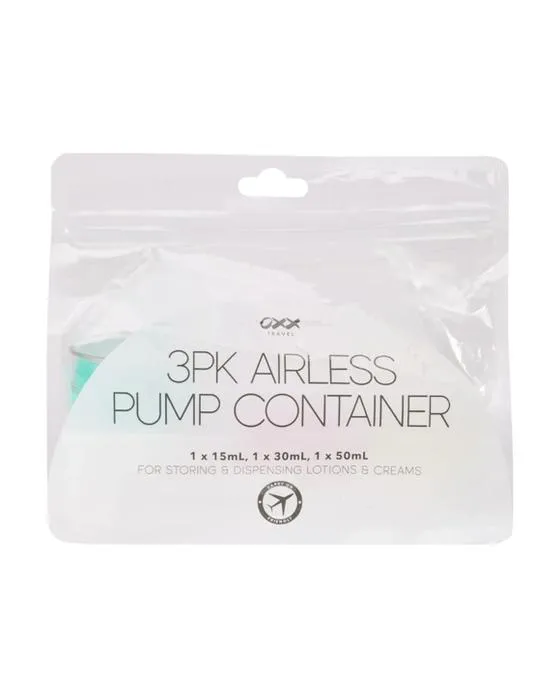 OXX Travel 3 Packs de conteneurs de pompes sans air