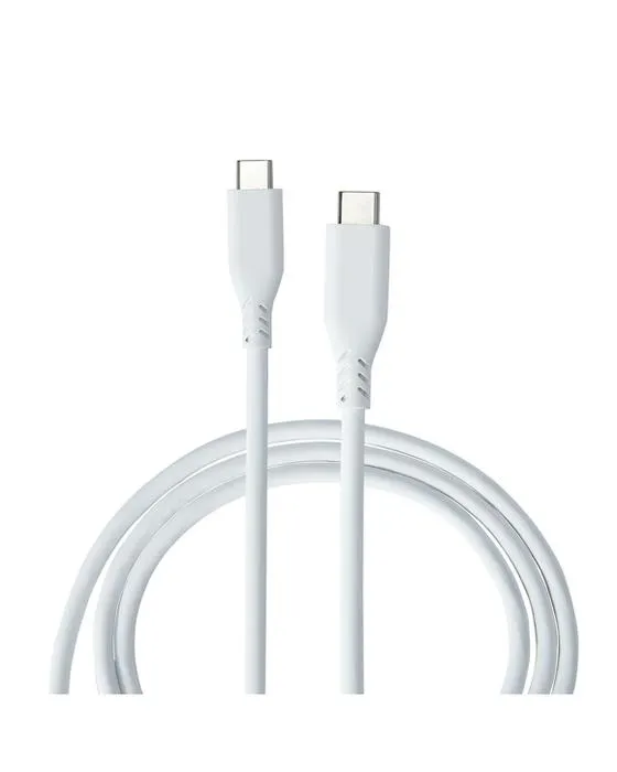 Câble en silicone USB-C à USB-C - 1m, blanc