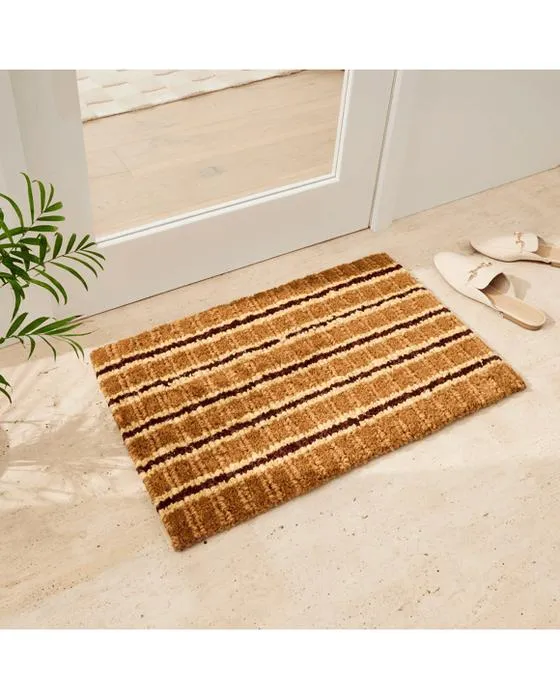 Tapis de porte rayé - 75cm x 45cm