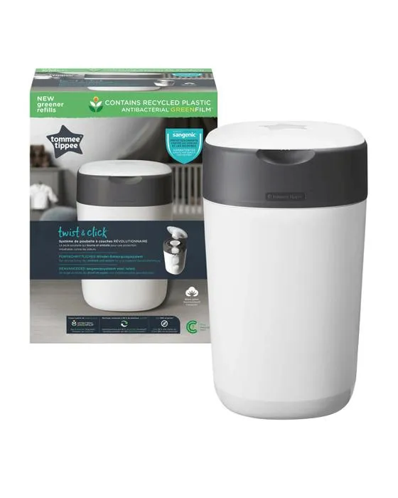 Tommee Tippee Twist & Click Advanced Nappy Disposal System - Blanc