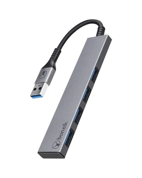 Ossature USB 3.0 4-Port Hub Espace Gris