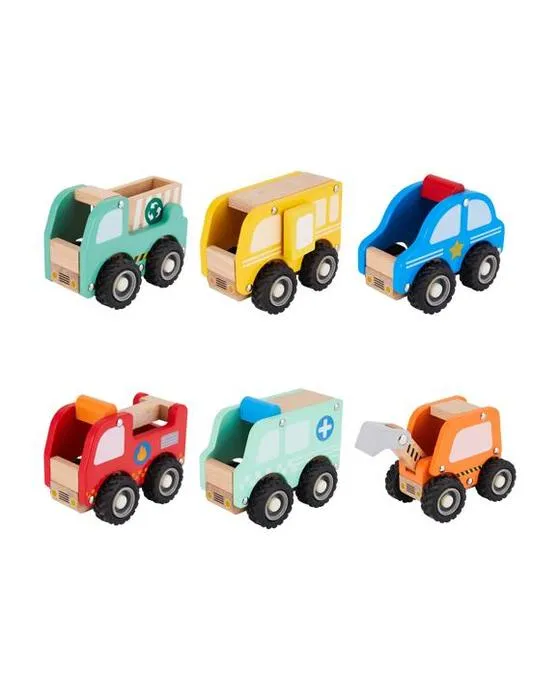 Jouet de véhicule en bois - Assortiment