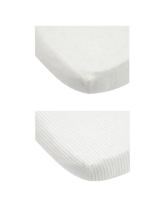 2 packs de jersey de coton en feuilles de bassine à manches multiples