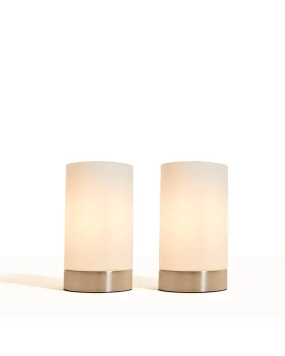 2 lampes à toucher en verre pack