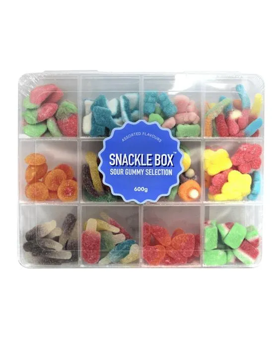 Boîte à collation Sour Gummy sélection 600g