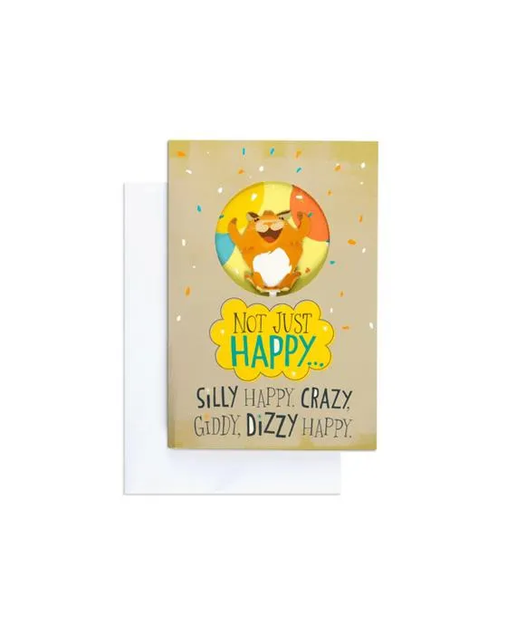 Carte interactive d'anniversaire Hallmark - Danse du hamster