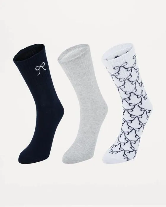 Chaussettes d'équipage du quart de côte à 3 paquets