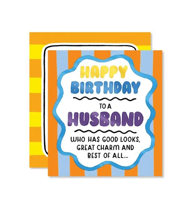 Carte d'anniversaire Hallmark pour époux - Stripe