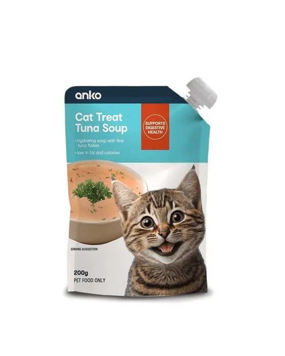 Soupe de thon de traite de chat