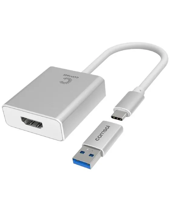 Adaptateur USB universel à HDMI et USB-C à USB-A Comsol