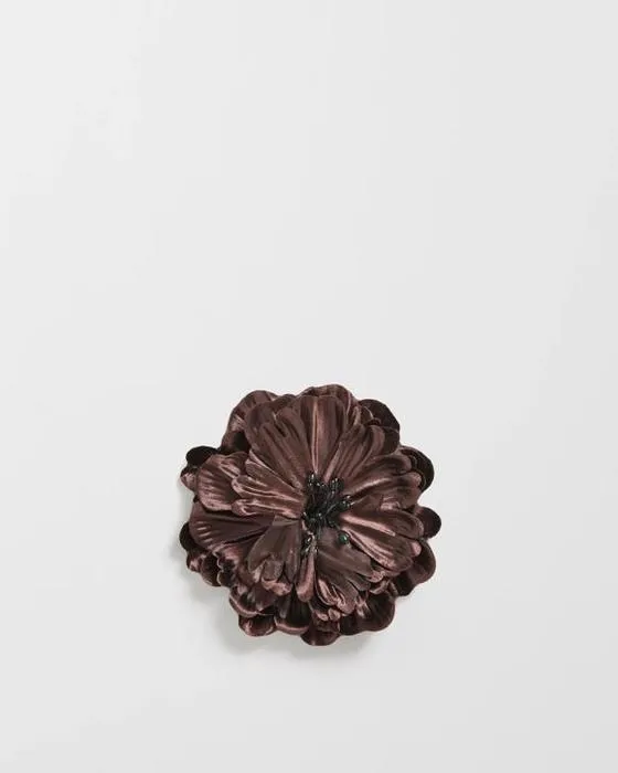 Cible femme faux soie fleur cheveux Clip