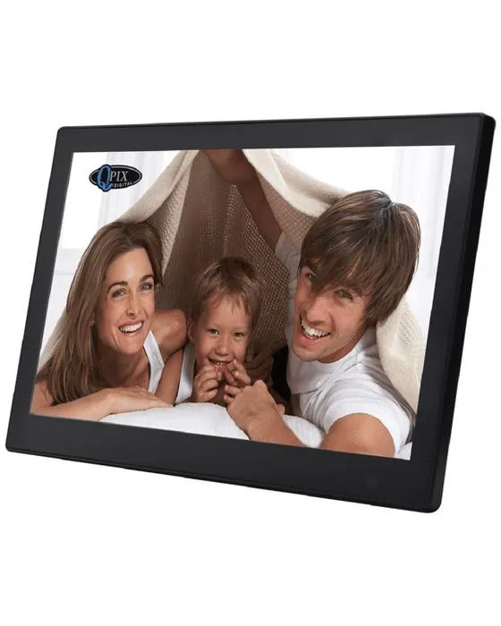 QPIX 10" Cadre photo numérique Fonction complète Noir