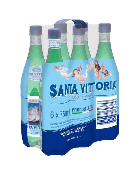 Santa Vittoria Italien Eau Minérale Bouteille PET 750mL 6 Pack