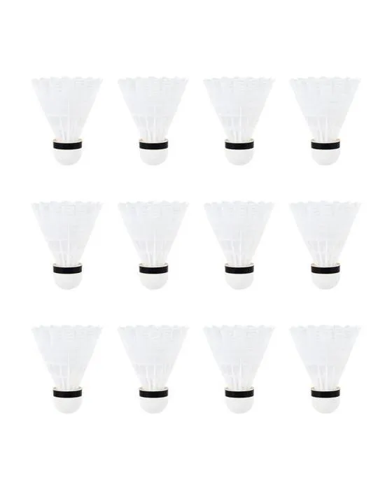 12 Pack de nylon Shuttlecock