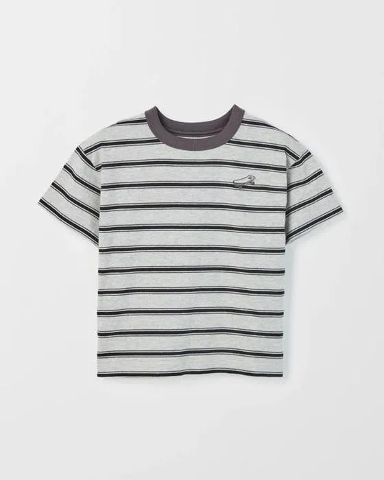 Cible Enfants Australien coton surdimensionné bande brodée T-shirt