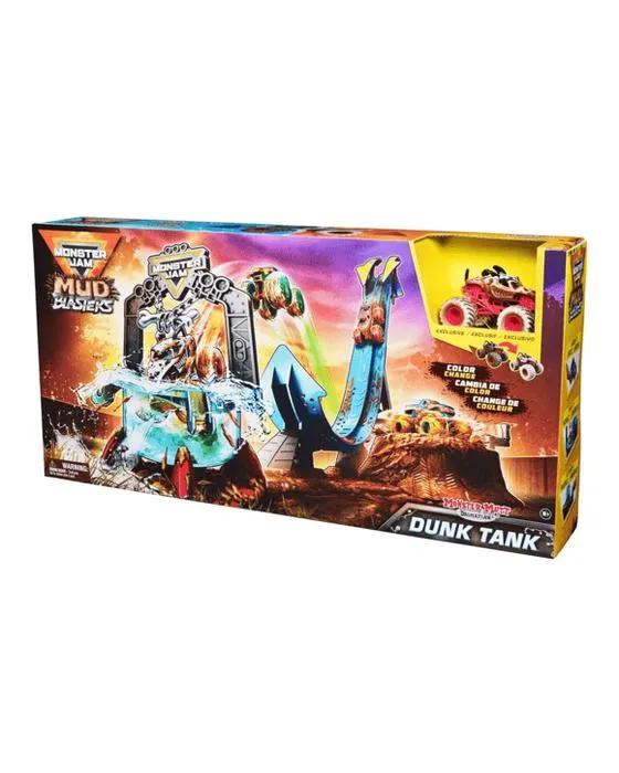 Monster Jam Mud Blasters Monster Mutt Dalmatian Dunk Tank Playset