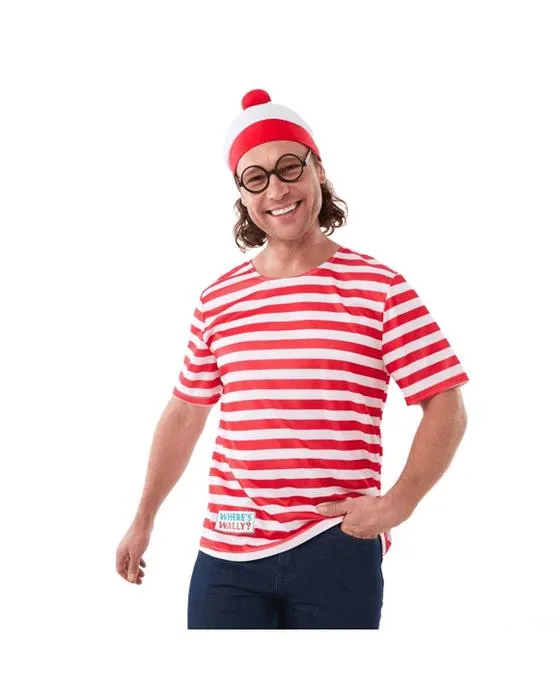 3 pièce Où est Wally? Déguisement - Adulte