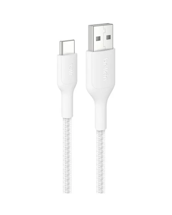 Belkin BoostCharge USB-C pour câble Lightning 1m blanc