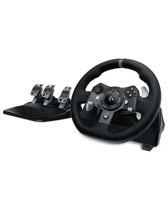 Roue de course de force de conduite Logitech G G920 pour Xbox One, Xbox Series X et PC - Noir
