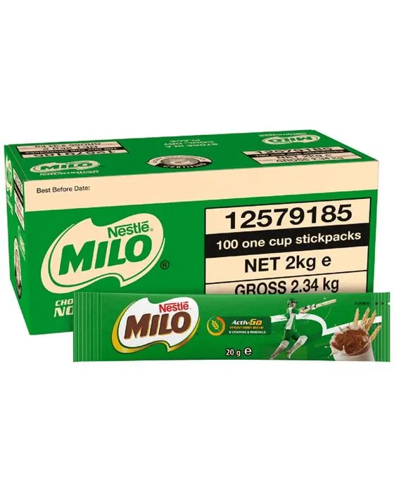 Milo Sachet 20g 100 Pack