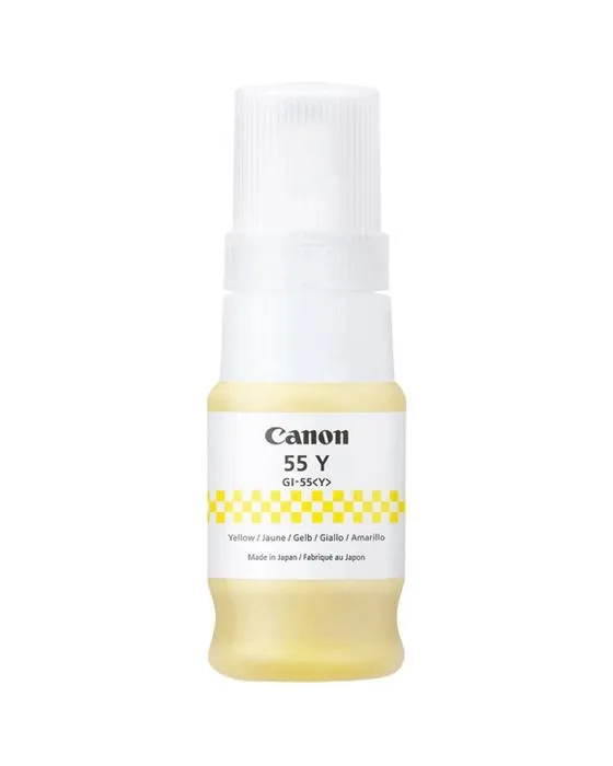 Bouteille d'encre jaune Canon GI-55
