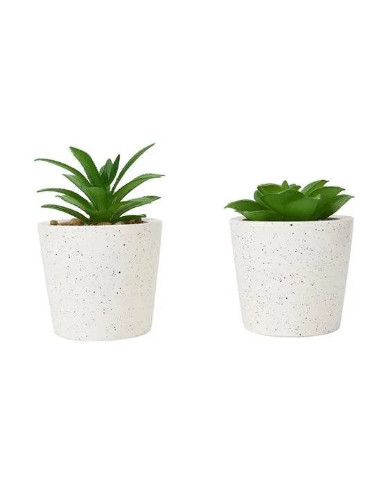 Succulent artificiel en pot - Assortiment