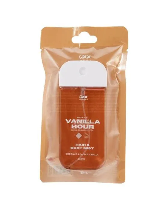 OXX Fragrance Vanille Heures cheveux et corps Mist 80ml - Coconut, pêche et vanille