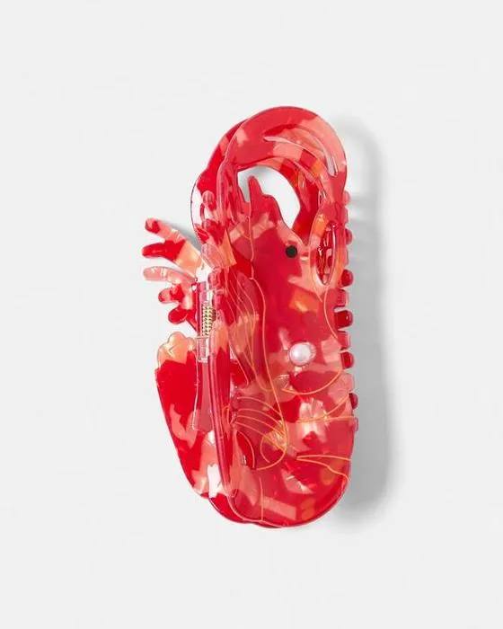 Clip de cheveux de griffe rouge