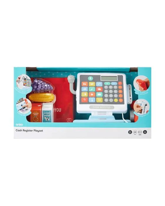 34 pièces Cash Register Playset