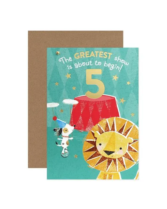 Connexions de la Carte de 5ème anniversaire de Hallmark - Circus