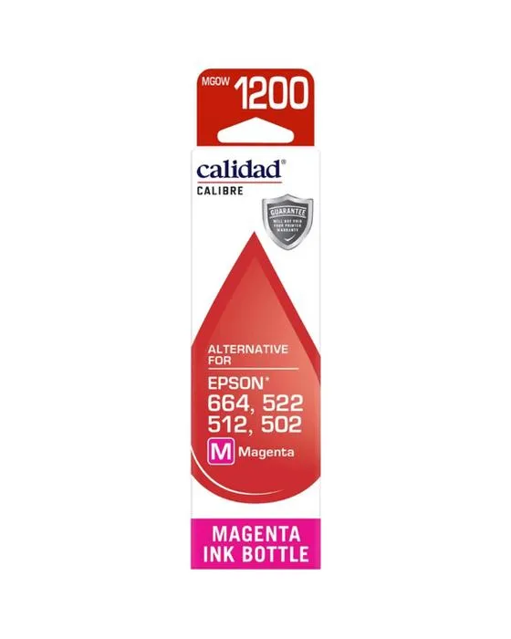 Bouteille d'encre de Calidad Epson 502/512/522/664 Magenta