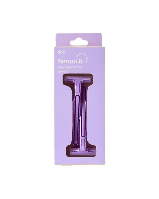OXX Soins du corps 10 Pack Razors jetables lisses