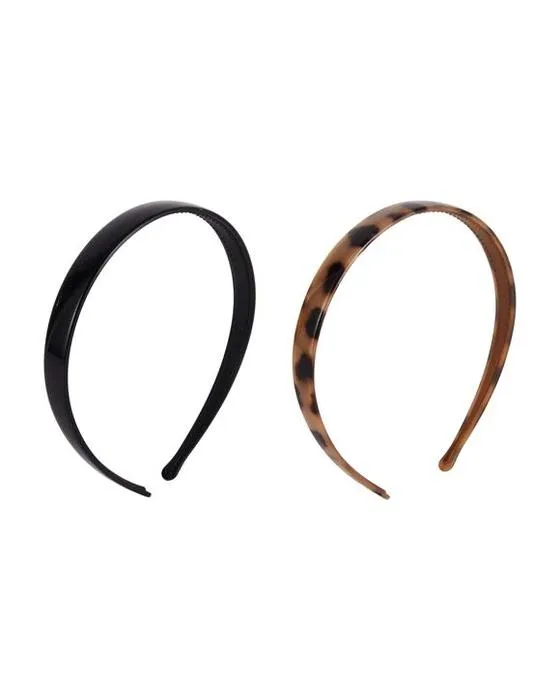 Bandeau sans glissement OXX Haircare 2 pièces - Noir et brun