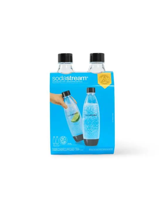 2 Pack 1L Sodastream Black Fuse Bouteilles