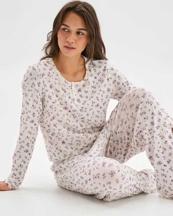 Cible femme pointelle pantalons de jambe droite