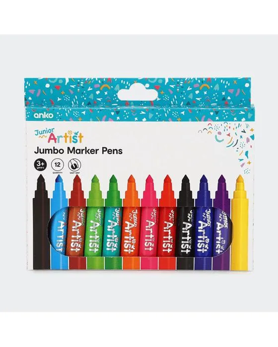 12 stylos de marqueur pour artiste junior Pack Jumbo