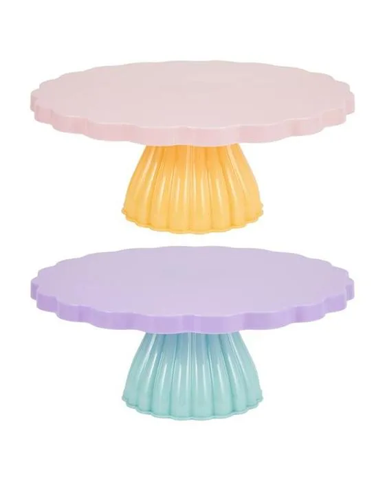 2 Tone Cake Stand - Assortiment