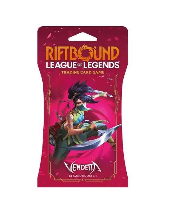 Ligue de légendes de jeu de cartes de trading Vendetta Booster Pack