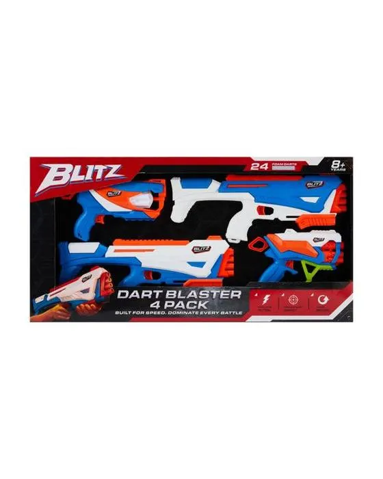 4 Pack Blitz Dart Blaster