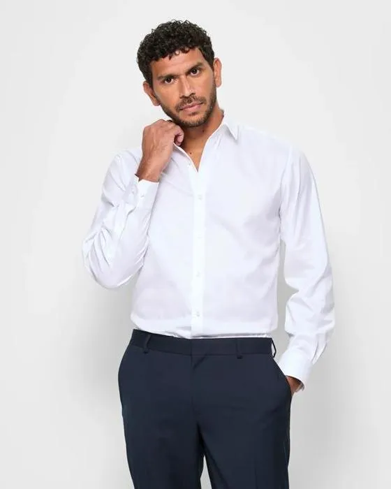 Chemise texturée manches longues - Aperçu