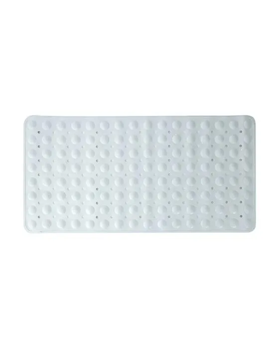 Tapis de bain à aspiration - Blanc
