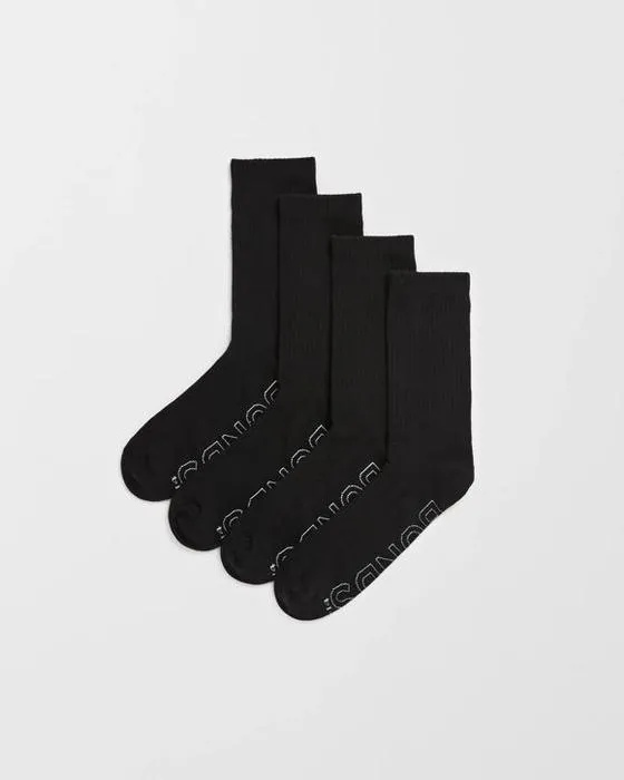 Logo homme Chaussettes d'équipage léger 4 Pack - Bonds