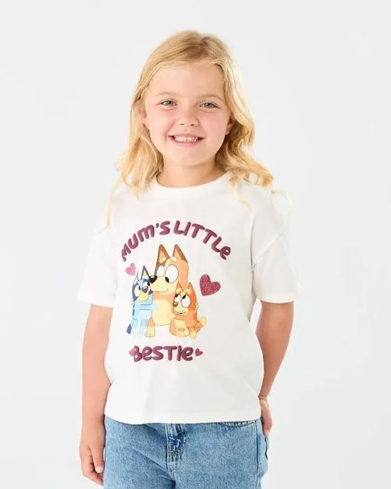 T-shirt à manches courtes surdimensionné de licence bleue