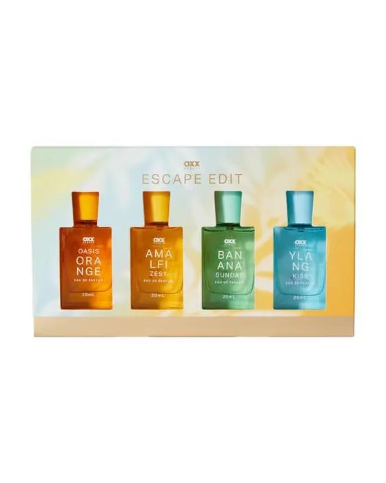 Ensemble de découverte de fragrances OXX Fragrance 4 Escape Edit Fragrance