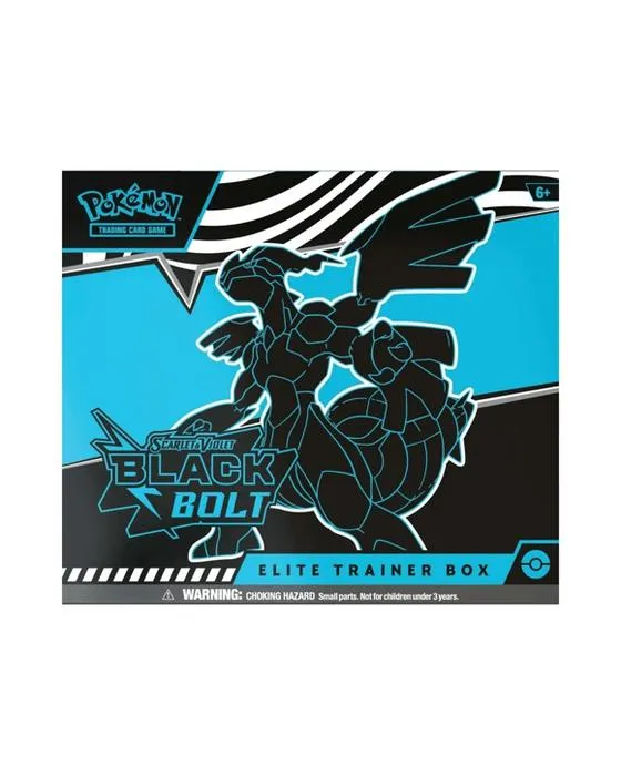 Jeu de cartes de trading Pokemon: Boîte de formation de bolt Elite noir et de couleur écarlate