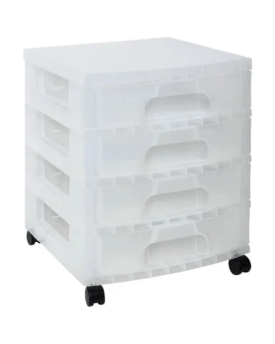 Boîte vraiment utile 4x9.5L Tour de stockage clair